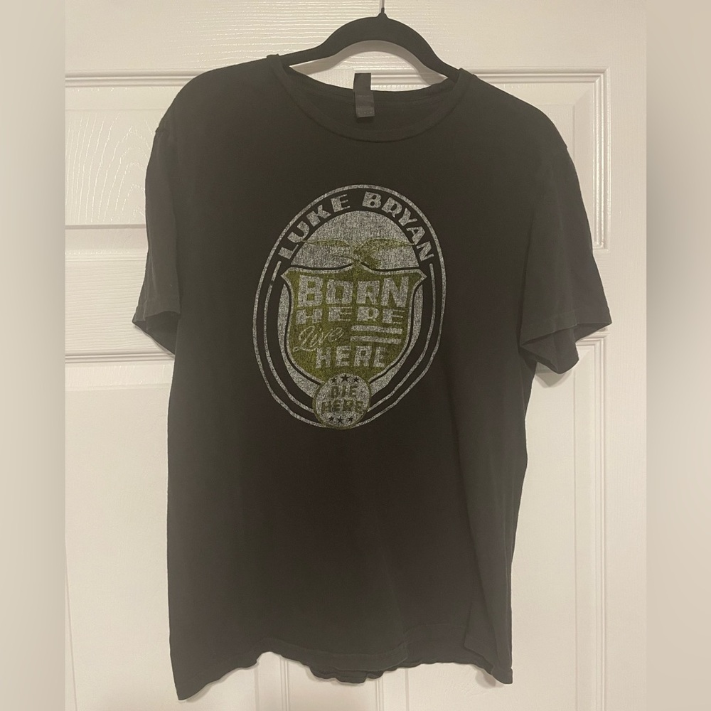 Luke Bryan Black Graphic T‑Shirt - Proud To Be Right Here Tour